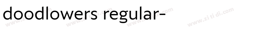 doodlowers regular字体转换